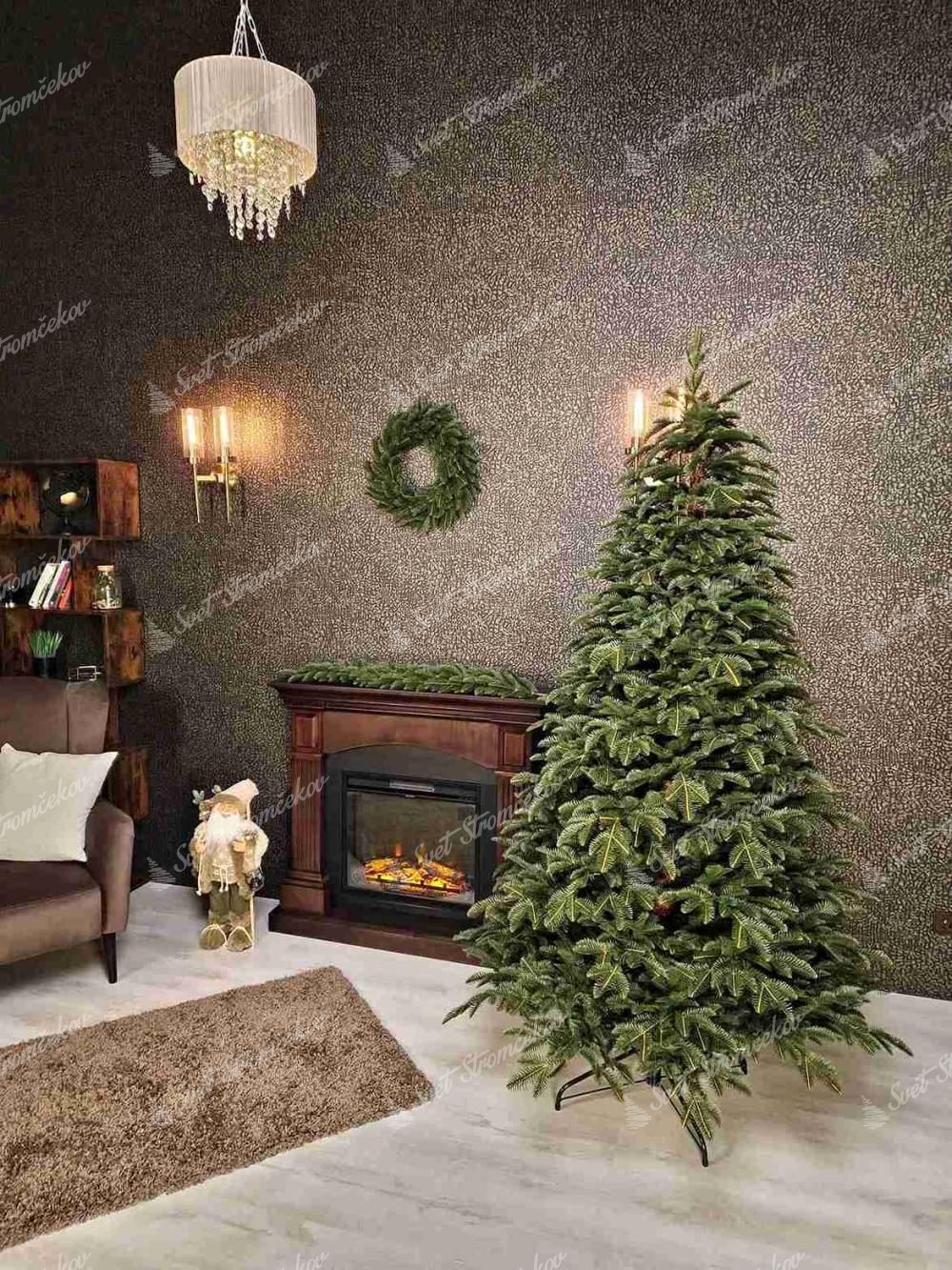 Choinka sztuczna 100% PE Jodła Nordmann 180cm