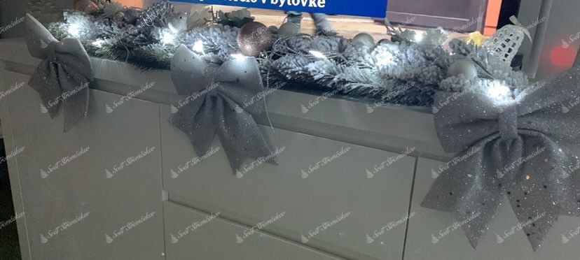 Girlanda bożonarodzeniowa Świerk Biały 100cm