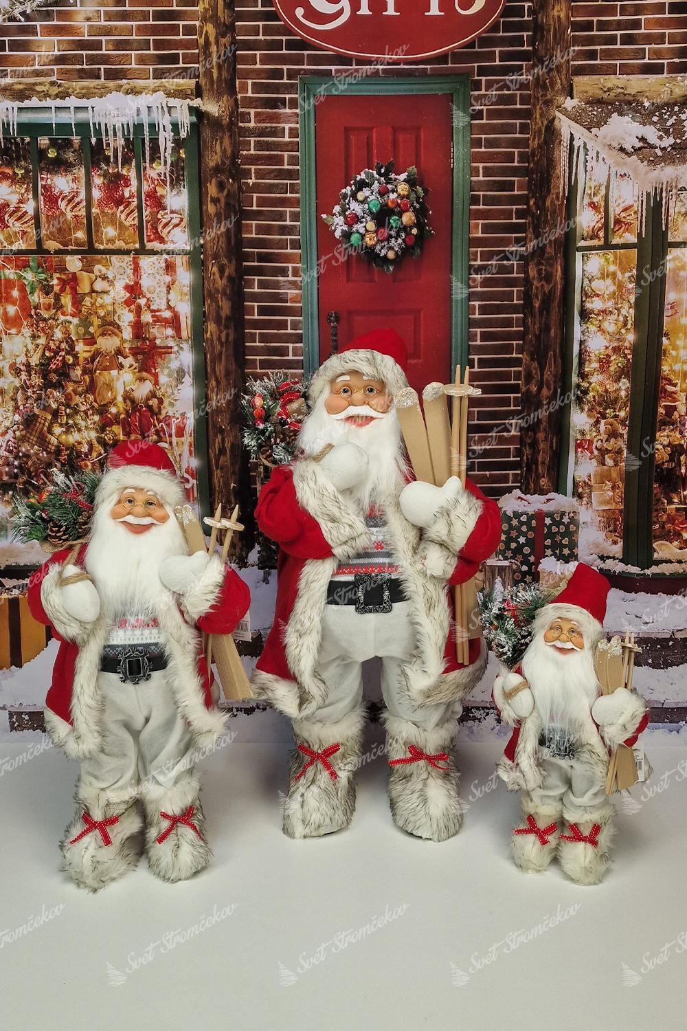 Figurka świąteczna Mikołaj Czerwono-biały 80cm