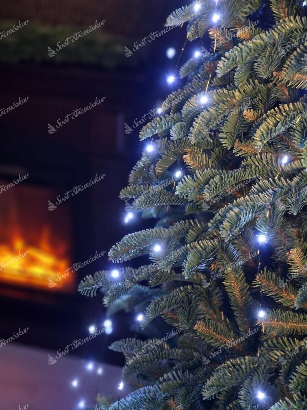 Lampki choinkowe pęczkowe LED zimna biel 180cm 270LED