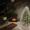 Lampki choinkowe pęczkowe LED ciepła biel 180cm 270LED