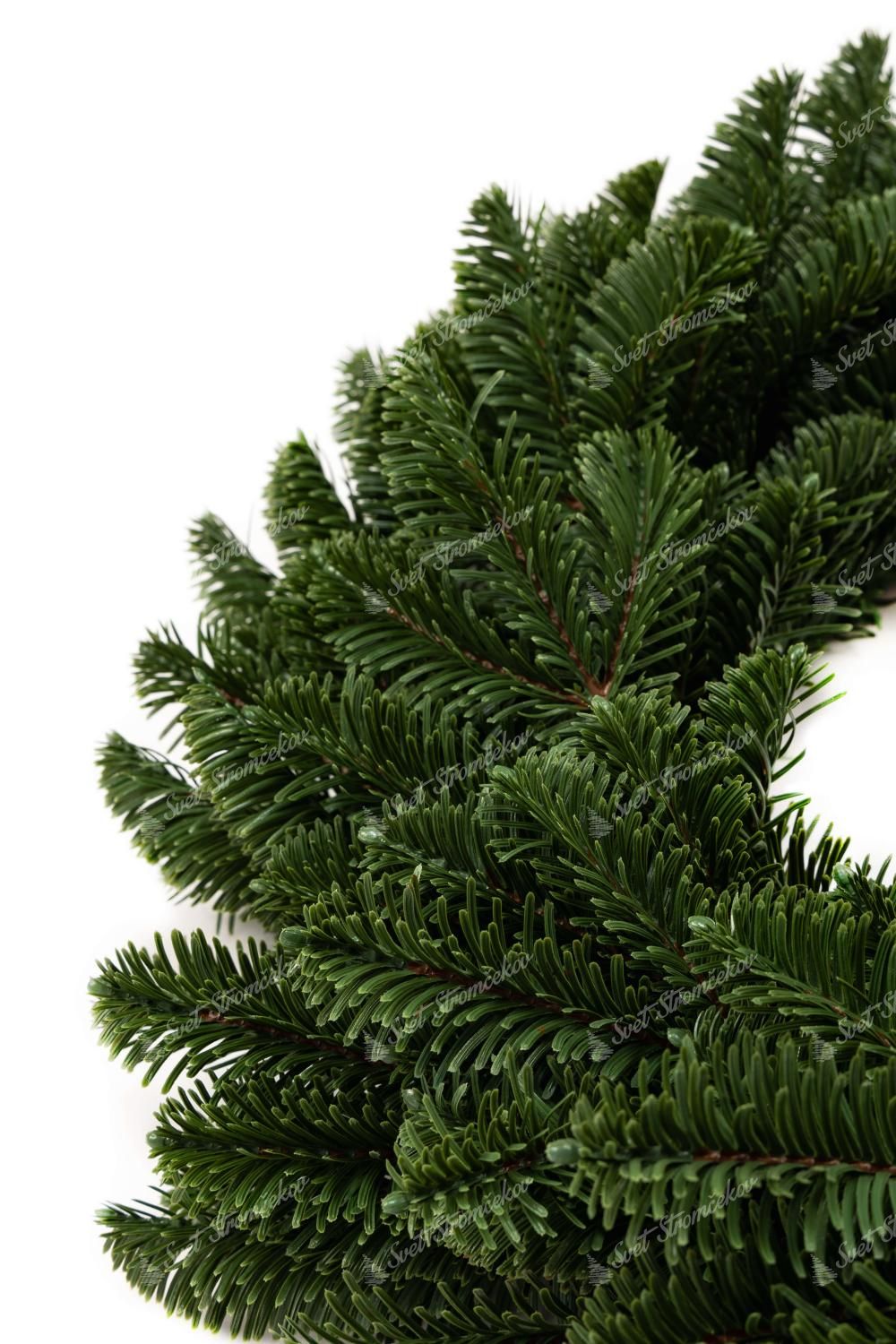 Wianek bożonarodzeniowy 100% PE Jodła Wdzięczna 50cm