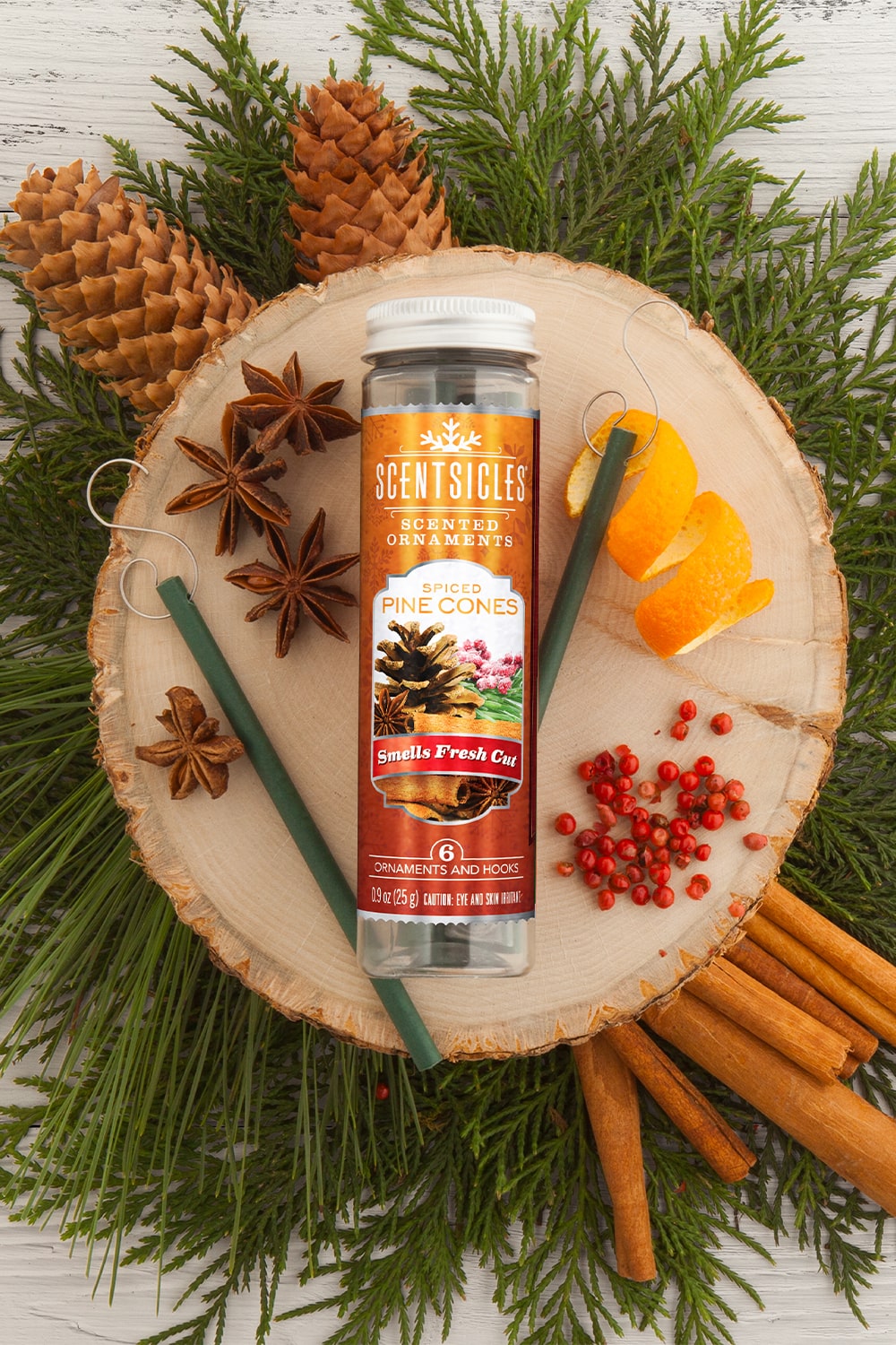 Patyczki zapachowe na choinkę Spiced Pine Cone
