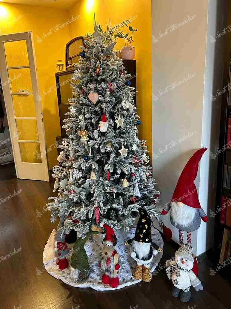 Choinka sztuczna PE Jodła Alabastrowa 180cm