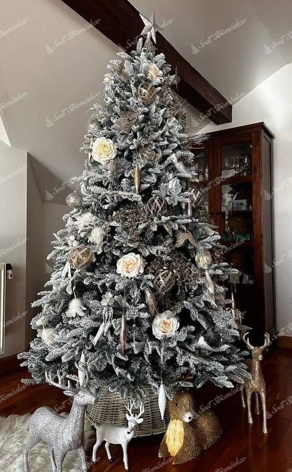 Choinka sztuczna PE Jodła Alabastrowa 210cm