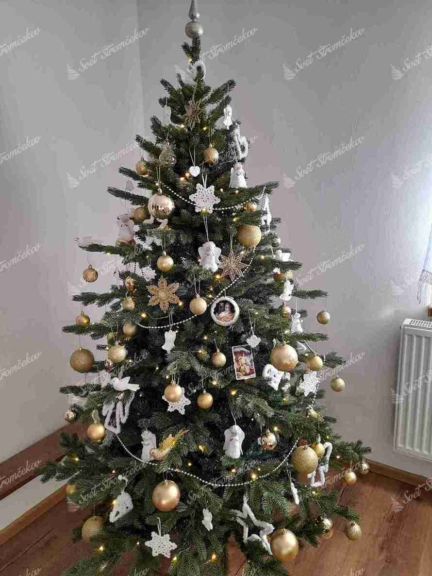 Choinka sztuczna PE Świerk Ekskluzywny 180cm LED300