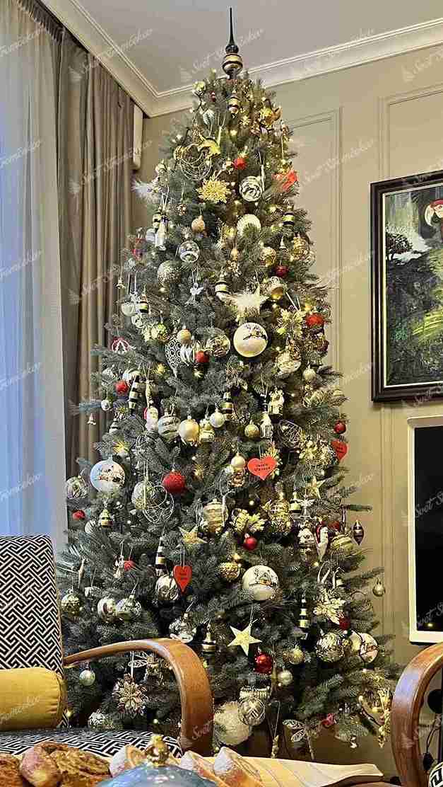 Choinka sztuczna PE Świerk Lodowy Wąski 240cm