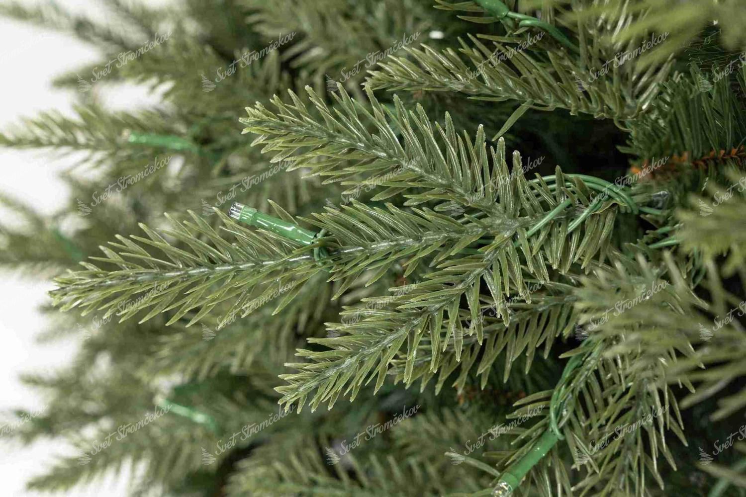 Detail vetvičky vianočný stromček 3D Jedľa Štíhla