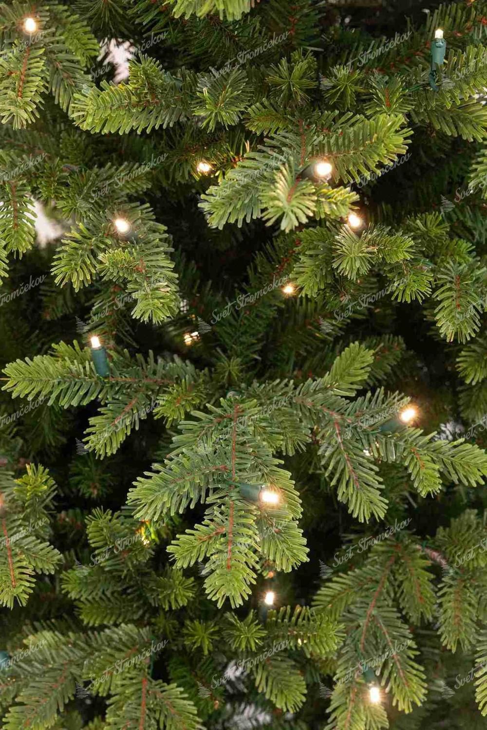 Umelý vianočný stromček 3D Jedľa Švédska LED