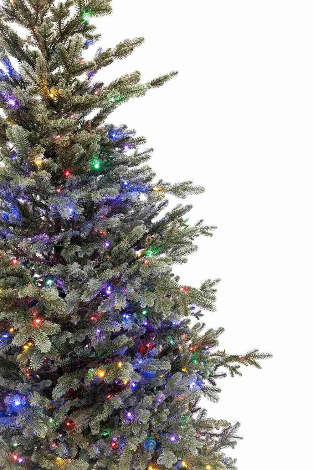 Detail stromčeka Umelý vianočný stromček FULL 3D Smrek Pichľavý LED