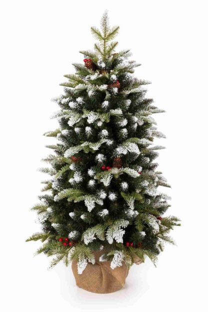 Choinka sztuczna w doniczce PE Jodła Ośnieżona 80cm