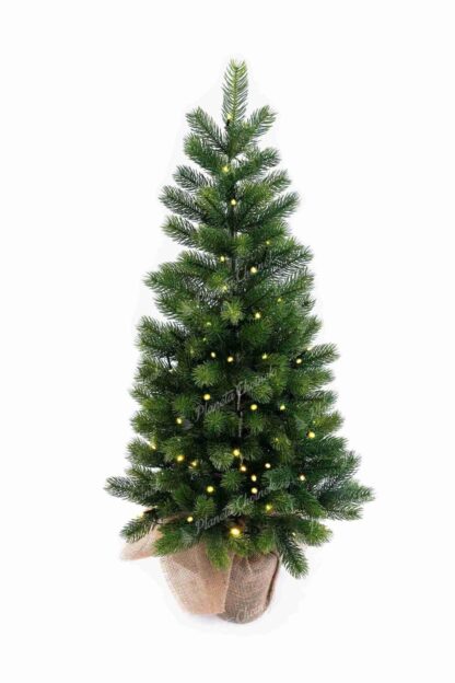 Choinka sztuczna 100% PE Mini Świerk 60cm LED30