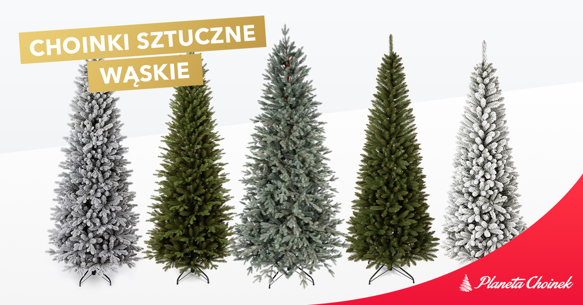 Choinki sztuczne wąskie (choinki slim) | Planeta Choinek
