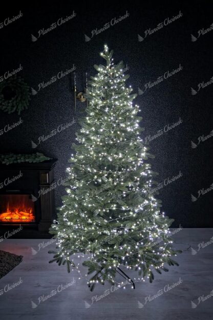Lampki na choinkę NANO LED zimna biel 48m 1600LED