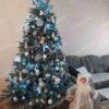 Ubrana ekskluzywna choinka sztuczna jak żywa PE Świerk Lodowy 210 cm