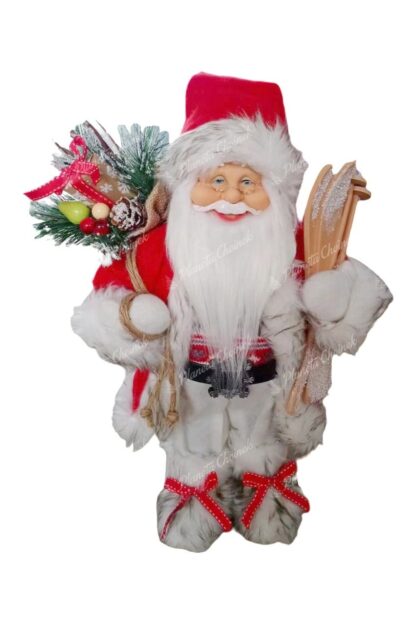 Figurka świąteczna Mikołaj Czerwono-biały 40cm
