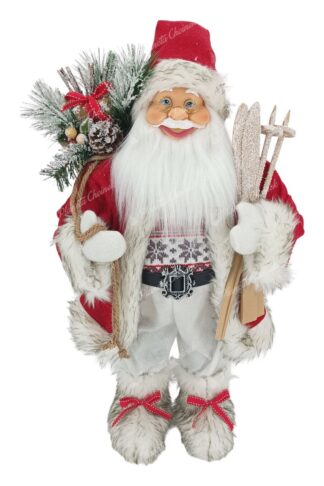 Figurka świąteczna Mikołaj Czerwono-biały 60cm