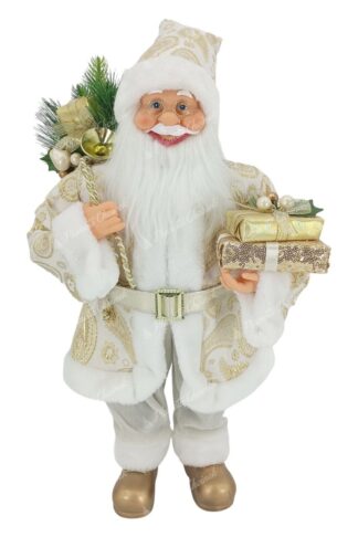 Figurka świąteczna Mikołaj Złoty 60cm