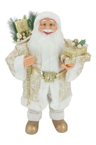 Figurka świąteczna Mikołaj Złoty 80cm