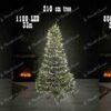 Lampki na choinkę NANO LED zimna biel 48m 1600LED