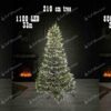 Lampki na choinkę NANO LED zimna biel 24m 800LED