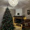 Ozdobiona ekskluzywna choinka sztuczna jak żywa PE Świerk Górski 240 cm