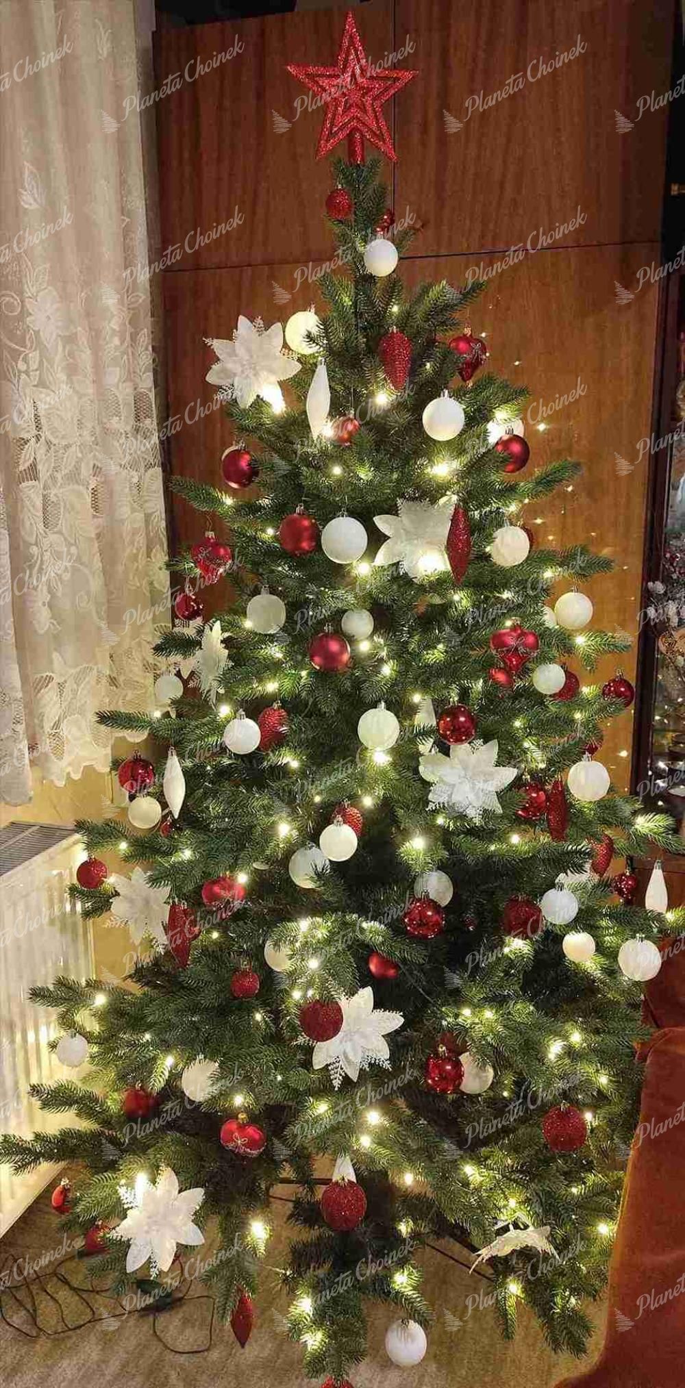 Choinka sztuczna PE Świerk Ekskluzywny 180cm LED300