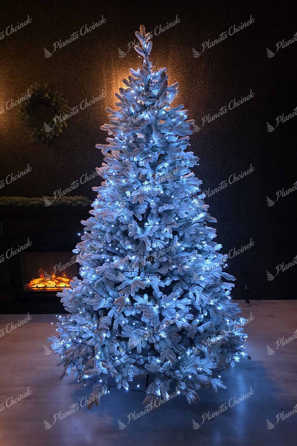 Lampki na choinkę LED zimna biel 35m 700LED