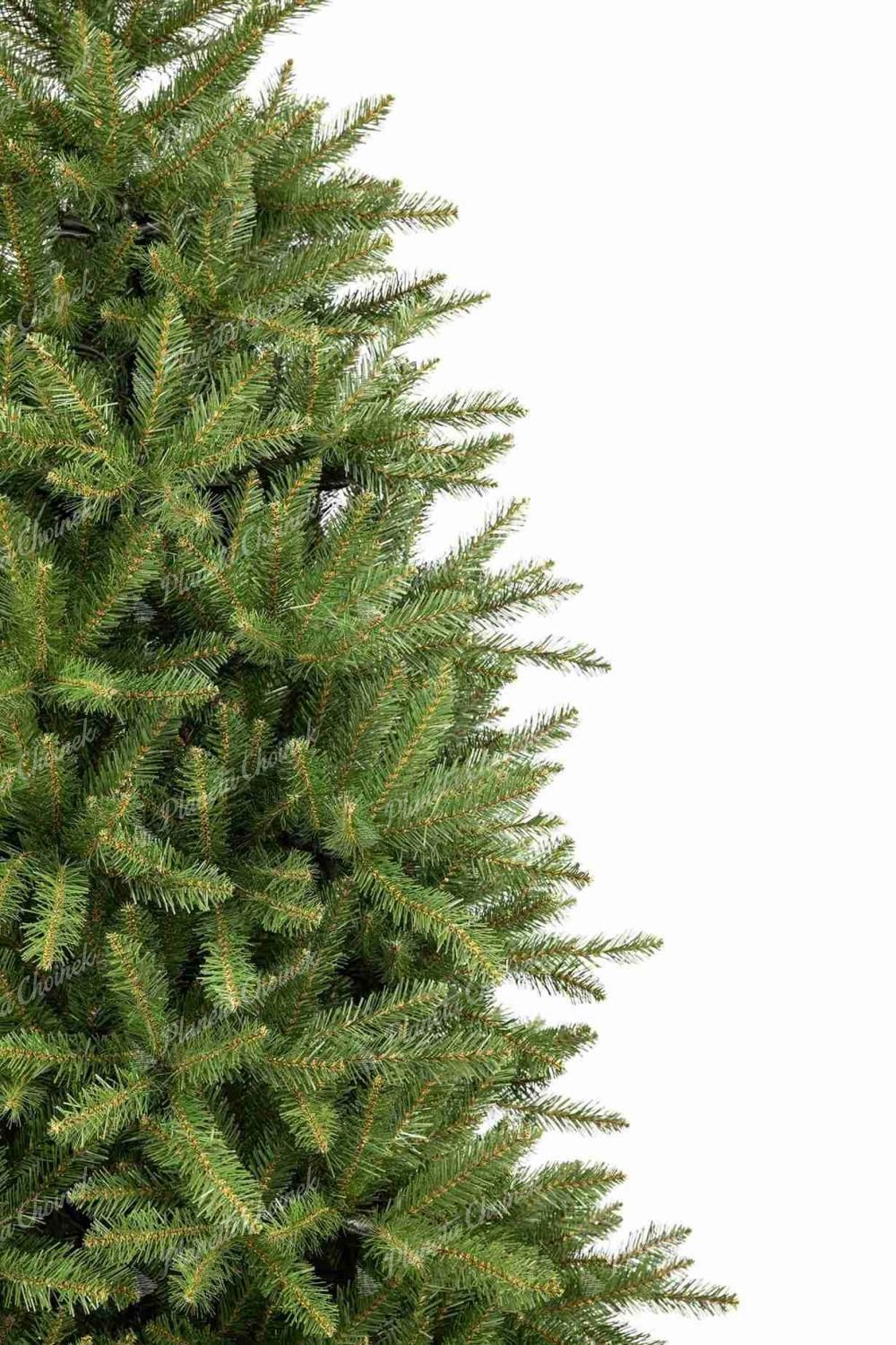 Detal sztucznej choinki Świerk Norweski szeroki Gęste igły mają jasnozielony kolor.
